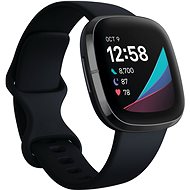 Fitbit Sense Carbon/Graphite Stainless Steel - Chytré hodinky