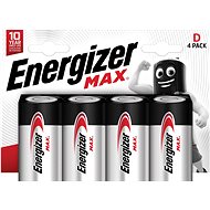Energizer MAX D 4pack - Jednorázová baterie