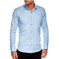 Pánská elegantní košile s dlouhým rukávem Supreme světle modrá - Košile