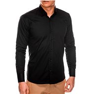 Pánská elegantní košile s dlouhým rukávem Supreme černá - Košile