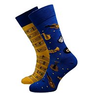 Pánské ponožky Music notes žluté - Ponožky