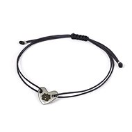Heart Bracelet DOG "Click and Feed", Black - Charity