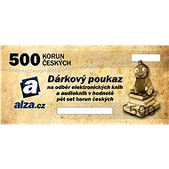 Voucher Elektronický dárkový poukaz Alza.cz na nákup e-knih a audioknih v hodnotě 500 Kč