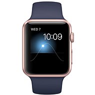 Apple Watch Series 2 42mm Růžově zlatý hliník s půlnočně modrým sportovním řemínkem DEMO - Chytré hodinky
