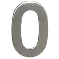 Číslo "0", 50 mm, samolepící, nerez - Domovní číslo