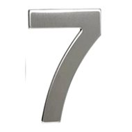 Číslo "7", 50 mm, samolepící, nerez - Domovní číslo