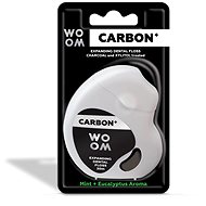 WOOM Carbon+ expandující, černá, 30 m - Zubní nit