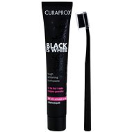 Zubní kartáček CURAPROX Black Is White Light Pack + 10 ml Black Is White pasta - Zubní kartáček