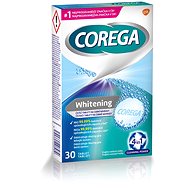COREGA whitening 30 ks - Tablety na čištění zubní protézy