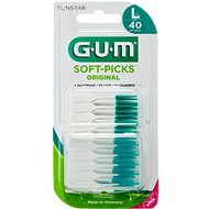 GUM Soft-Picks Large Massage with Fluorides, ISO 2, 40 Pcs - Interdental Brush