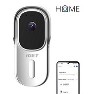 iGET HOME Doorbell DS1 White - bateriový WiFi video zvonek s FullHD přenosem obrazu a zvuku - Videozvonek