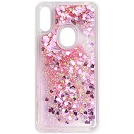 iWill Glitter Liquid Heart Case pro HUAWEI Y6 (2019) Pink