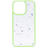 iWill Clear Glitter Star Phone Case pro iPhone 13 Pro Green - Kryt na mobil