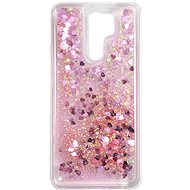 iWill Glitter Liquid Heart Case pro Xiaomi Redmi 9 Pink - Kryt na mobil