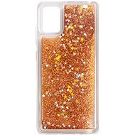 iWill Glitter Liquid Star Case pro Samsung Galaxy A51 Rose Gold