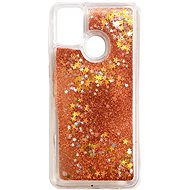 Kryt na mobil iWill Glitter Liquid Star Case pro Samsung Galaxy M21 Rose Gold