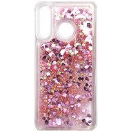 iWill Glitter Liquid Heart Case pro Huawei P30 Lite Pink