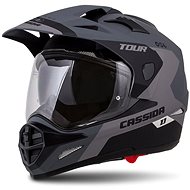 CASSIDA Tour 1.1 Spectre,  (šedá matná/světle šedá/černá) - Helma na motorku