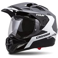 CASSIDA Tour 1.1 Spectre,  (šedá/bílá/černá) - Helma na motorku