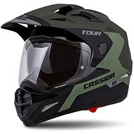 CASSIDA Tour 1.1 Spectre,  (zelená army matná/šedá/černá) - Helma na motorku