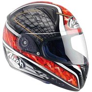 AIROH LEOX BAT LXB55 - integrální červená helma  - Helma na motorku
