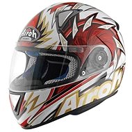 AIROH LEOX RIGHT LXR55 - integrální červená helma  - Helma na motorku