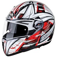 AIROH PIT ONE XR ROLLER PTXRO55 - Full-Face Helmet, Red - Motorbike Helmet