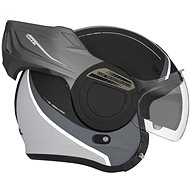 NOX PREMIUM STRATOS FIGHTER (černá matná, titanová) - Helma na motorku