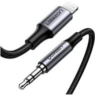 Datový kabel Ugreen Lightning MFi to 3.5mm Jack (M) Cable Silver 1m