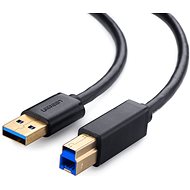 UGREEN USB 3.0 A (M) to USB 3.0 B (M) Data Cable Black 1m silver - Datový kabel