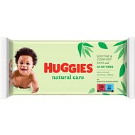 HUGGIES Natural Care 56 ks - Dětské vlhčené ubrousky