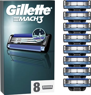 teugels toekomst kop GILLETTE Mach3 8 pieces of spare heads - Men's Shaver Replacement Heads |  Alza.cz