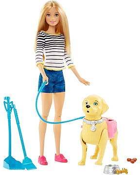Mattel Barbie Walking the dog - Doll 