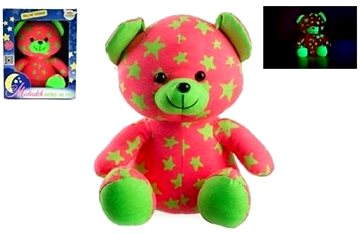 green with pink teddy bear