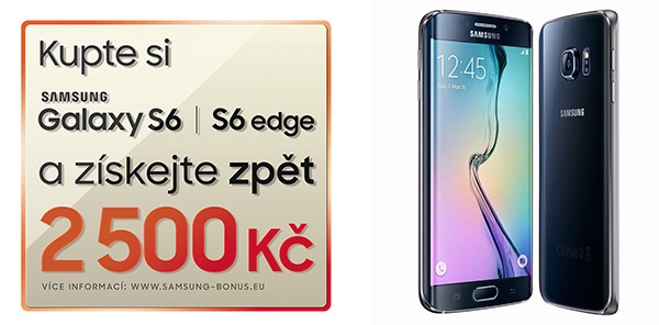 Fantastický bonus 2500 Kč ke všem verzím Samsung S6