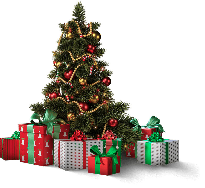 vánoční stromeček s dárky