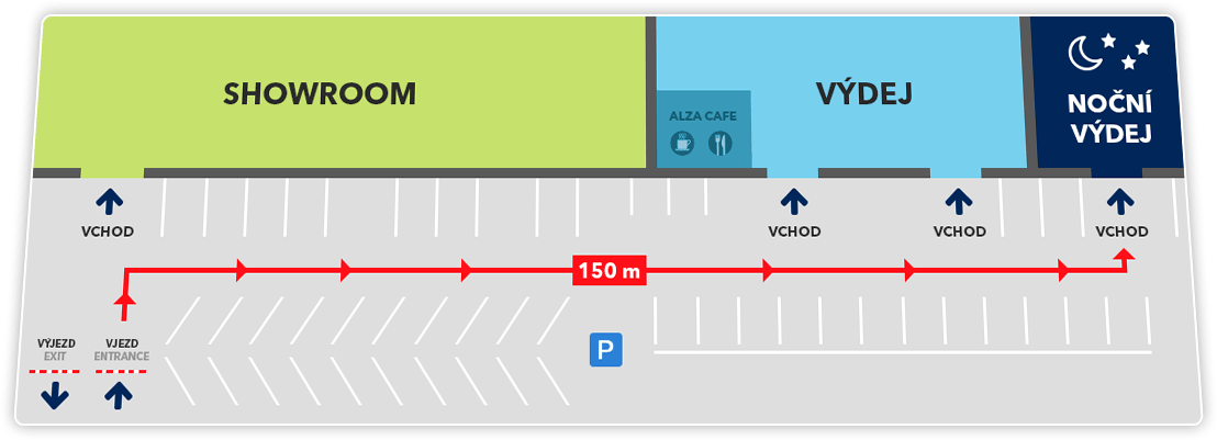 mapa Alza Praha Holešovice