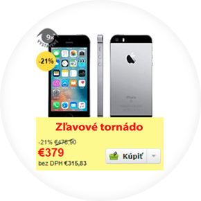označení Slevové tornádo na produktu v katalogu