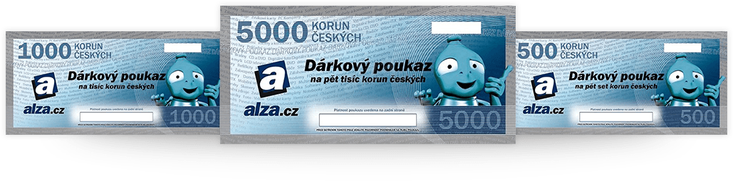 Fyzické dárkové poukazy Alza.cz