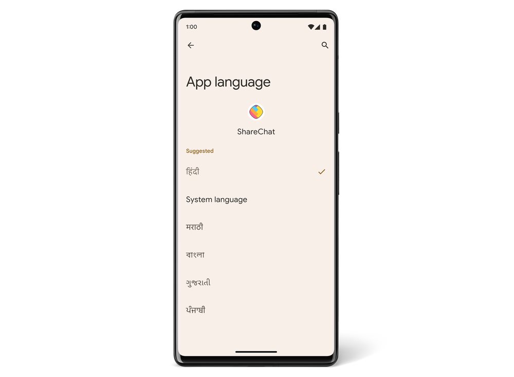 Android 13, nastavení jazyka aplikací