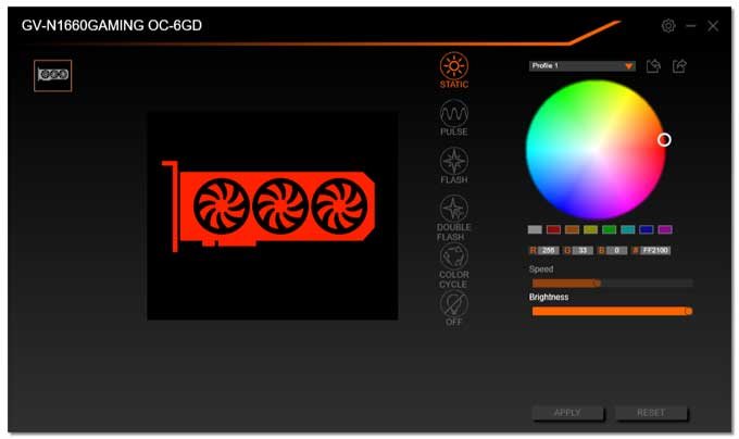 Gigabyte GTX 1660 Gaming OC 6G RGB Fusion