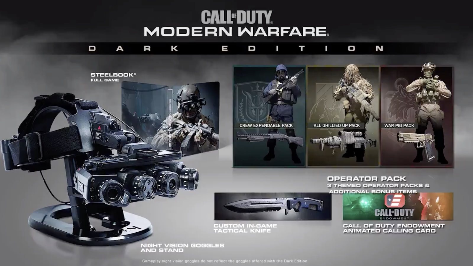 Call of Duty Modern Warfare; screenshot: collectors edition