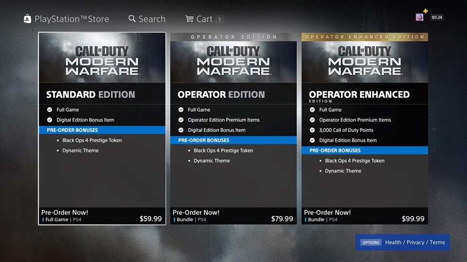 Call of Duty: Modern Warfare; screenshot: edice