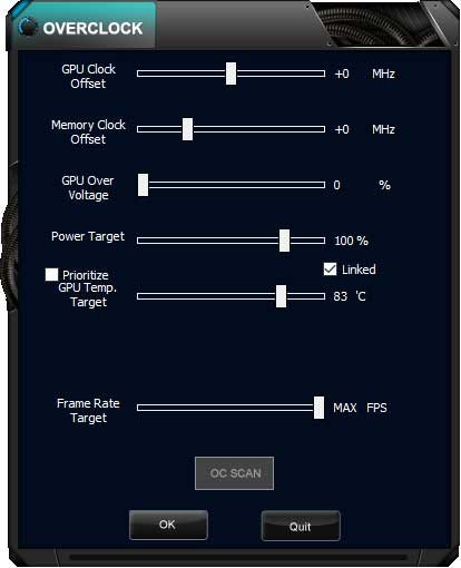 Gainward EXPERTool expert mode