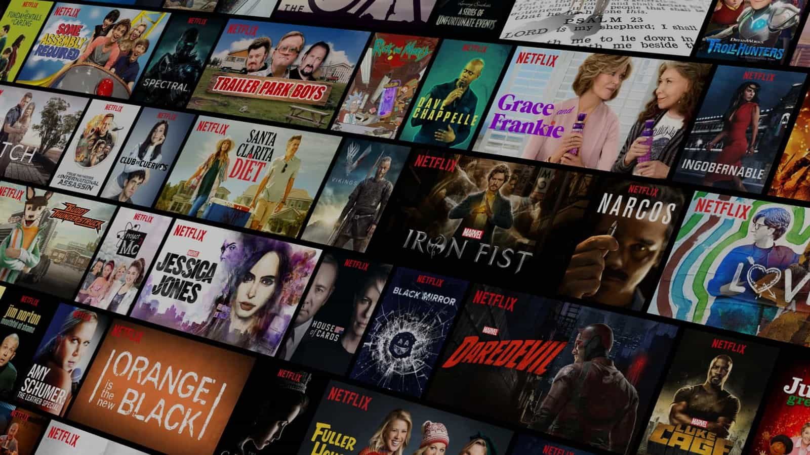 Netflix; tv shows, movies: nabídka