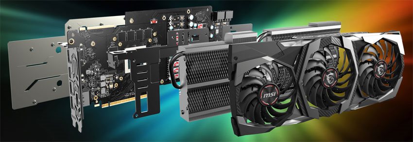 MSI RTX 2080 SUPER Gaming X TRIO; systém chlazení