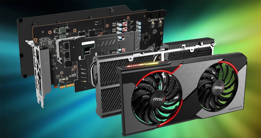 MSI RX 5600 XT GAMING X 6G; systém chlazení