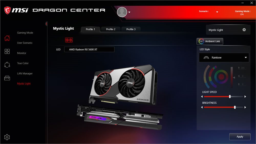 MSI Dragon Center: 