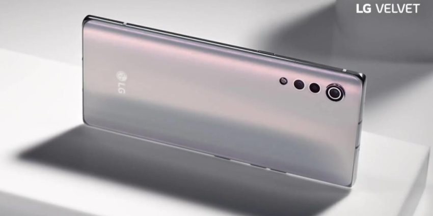 LG Velvet, design