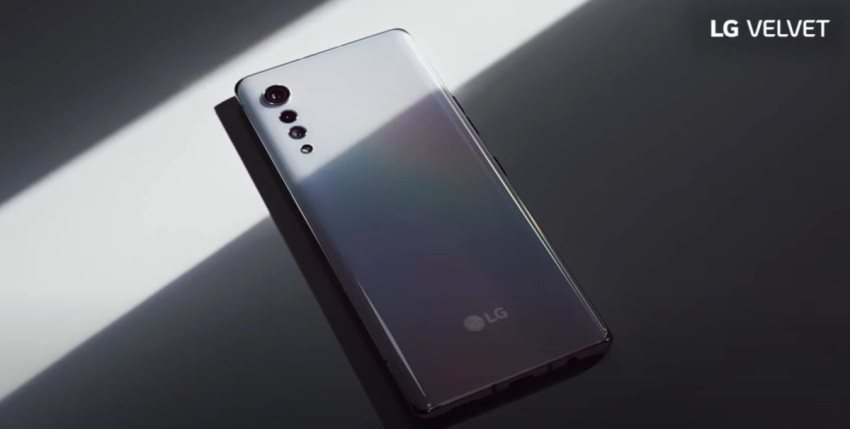 LG Velvet, design